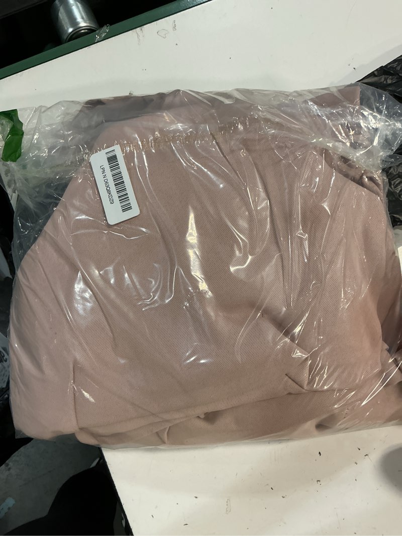 Condition photo showing Good Condition for inovaday 100% blackout curtains for bedroom, black out curtains 96 inch long, clip rings linen blackout drapes, thermal insulated room darkening for living room, 2 panels - blush pink,w50xl96 blush pink 50"w x 96"l (pack of 2)