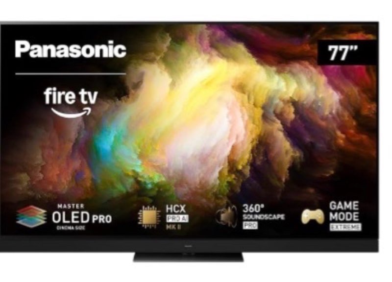 Panasonic Z95 Series (2025 Model) 77-inch OLED 4K Ultra HD Smart Fire TV, HDR10+ Adaptive, Dolby Vis