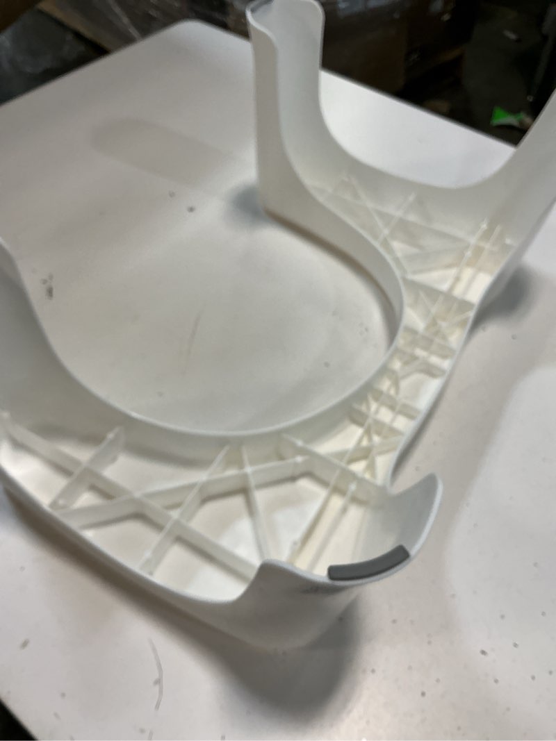 Condition photo showing As Is for squatty potty simple curve bathroom toilet stool 7" white
