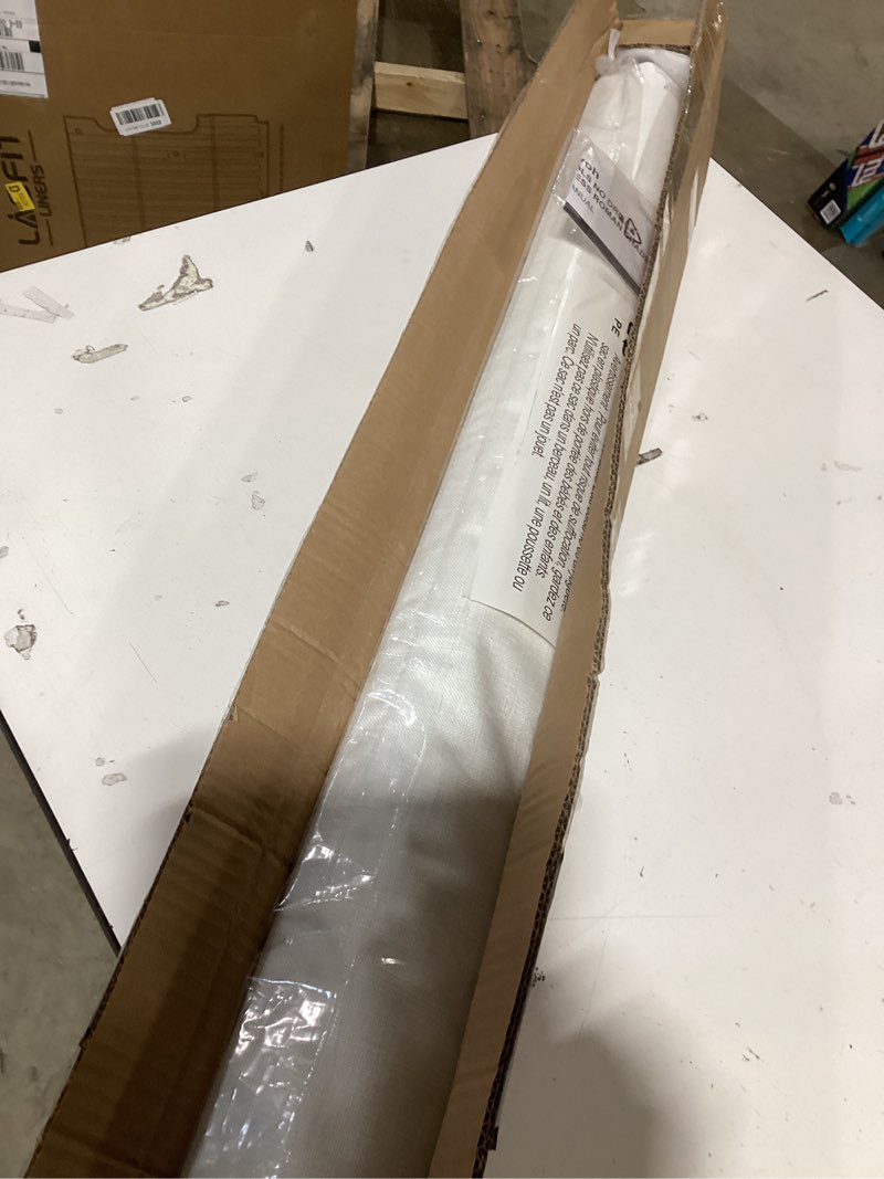 Condition photo showing New/Like New for no drill cordless roman shades for windows no tools roman shades, blackout fabric blinds for indoor windows, uv protection, privacy, thermal insulation roman blinds, easy to install white 37"w x 64"h