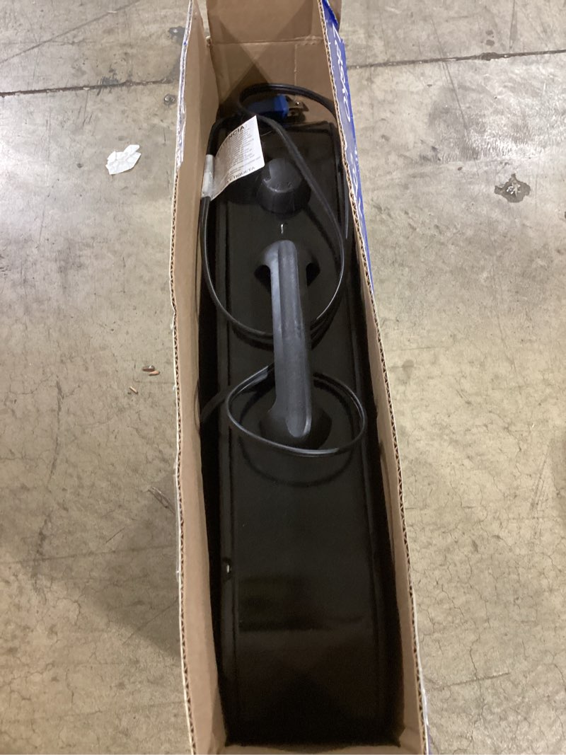 Condition photo showing As Is for lasko cool colors 20" weather resistant box fan, with 3-speeds, 22" height, black, b20301, new