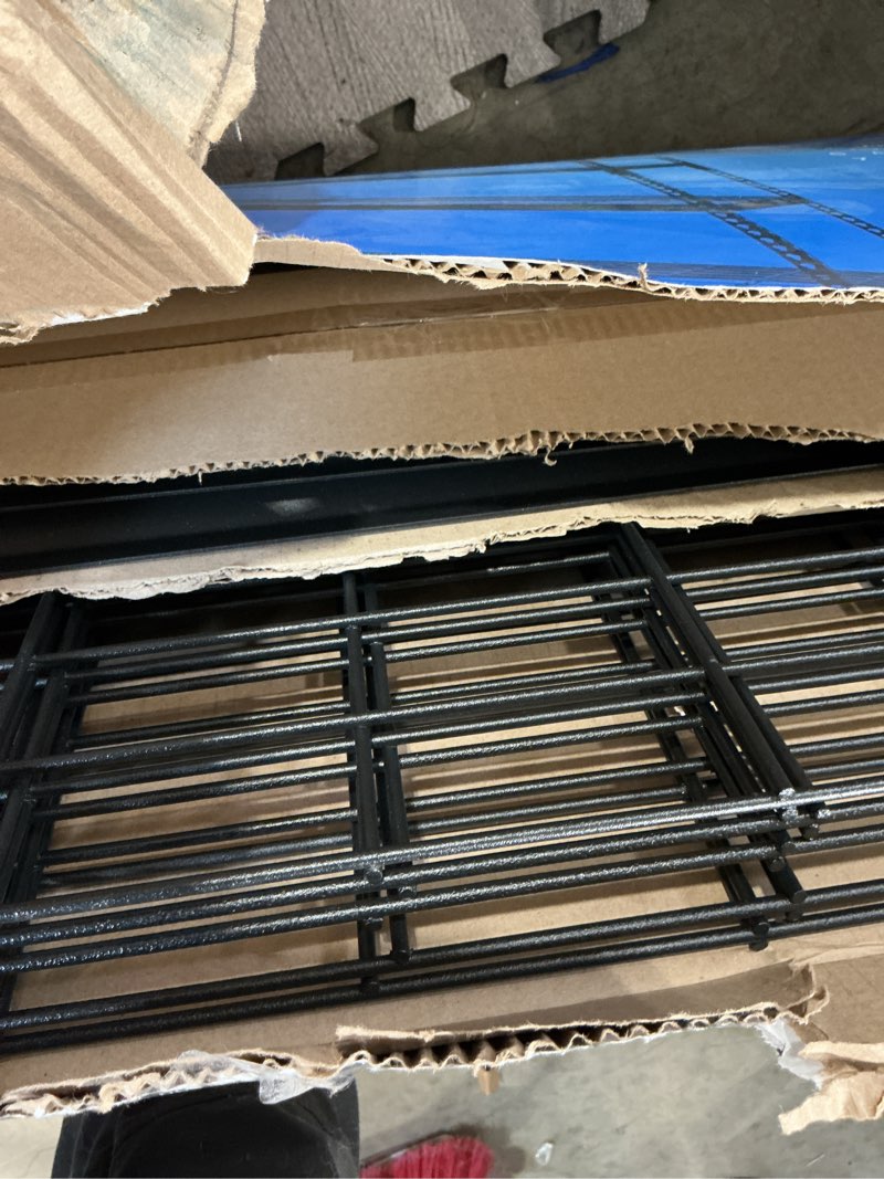 Condition photo showing Good Condition for hart 48"w x 24"d x 72"h 5-tier steel shelving with wire decking; 4,000 lbs. total capacity; black