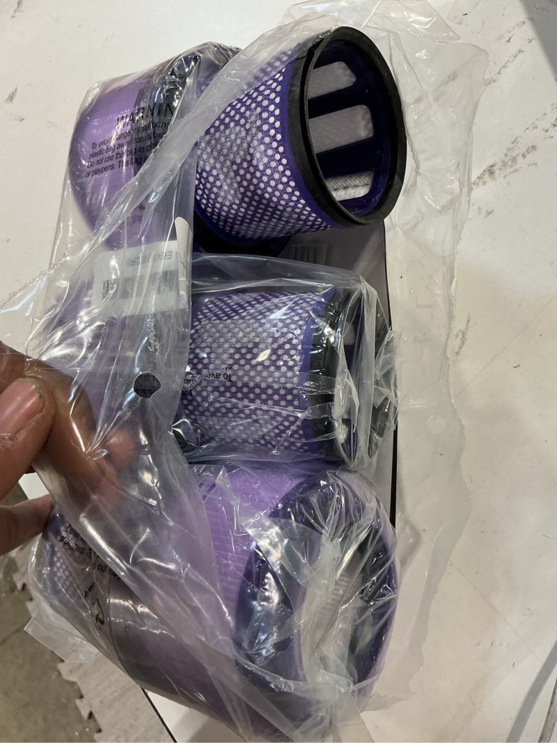 Condition photo showing Good Condition for 3 pack v11 filters replacement for dyson, vacuum filters replacement compatible with dyson v11 animal torque drive complete v15 detect cordless vacuum, replace part # 970013-02