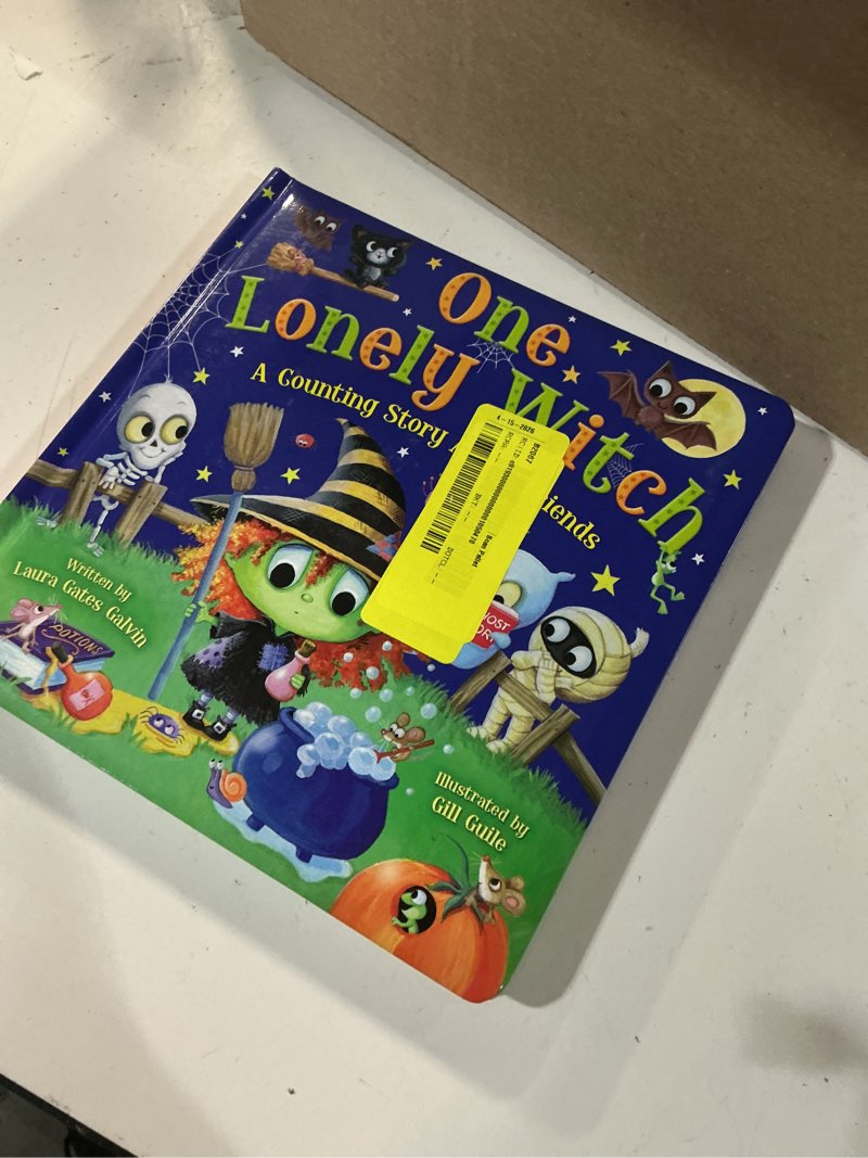 Condition photo showing New/Like New for one lonely witch - a counting story about friends - perfect for toddlers, ages 0+ months – colorful halloween book to engage and delight young readers