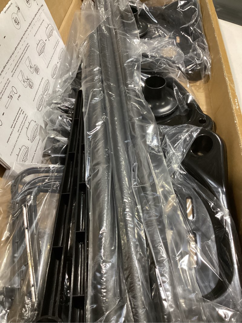 Condition photo showing Good Condition for 4 Layer Corner Shower Caddy, Stainless Steel ?Constant Tension Pole Shower Organizer, Adjustable Corner Shower Shelf, Rustproof 3.3 to 9.8 ft Black