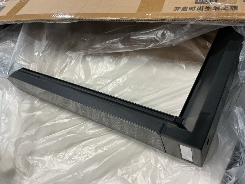 Condition photo showing Good Condition for pull out pants rack for closet, retractable wardrobe trousers rack jeans hanger for cabinet inner width 33.5"~47.2", space saving aluminum alloy closet organizer (black) for 35"~47.2" opening