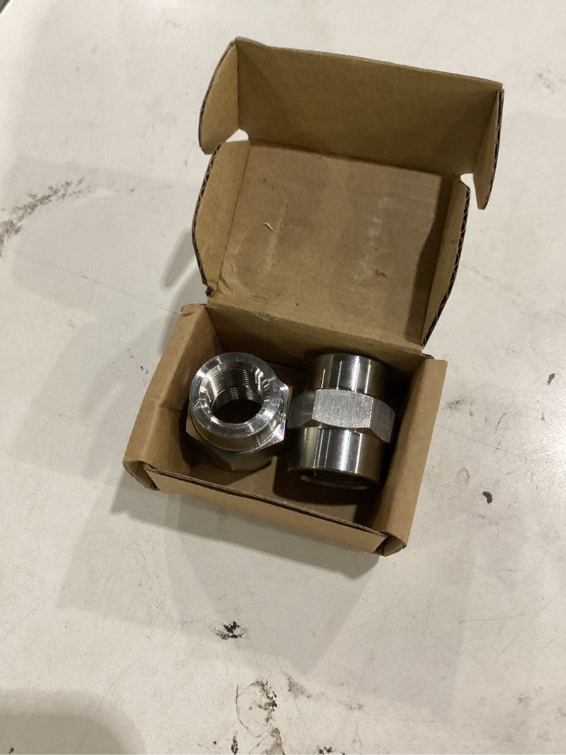 Condition photo showing Good Condition for 1/2 inch npt female x 3/8 inch npt female pipe fitting reducer coupler connector, 304 stainless steel reducing coupling adapter for air water gas oil (1/2" female x 3/8" female)