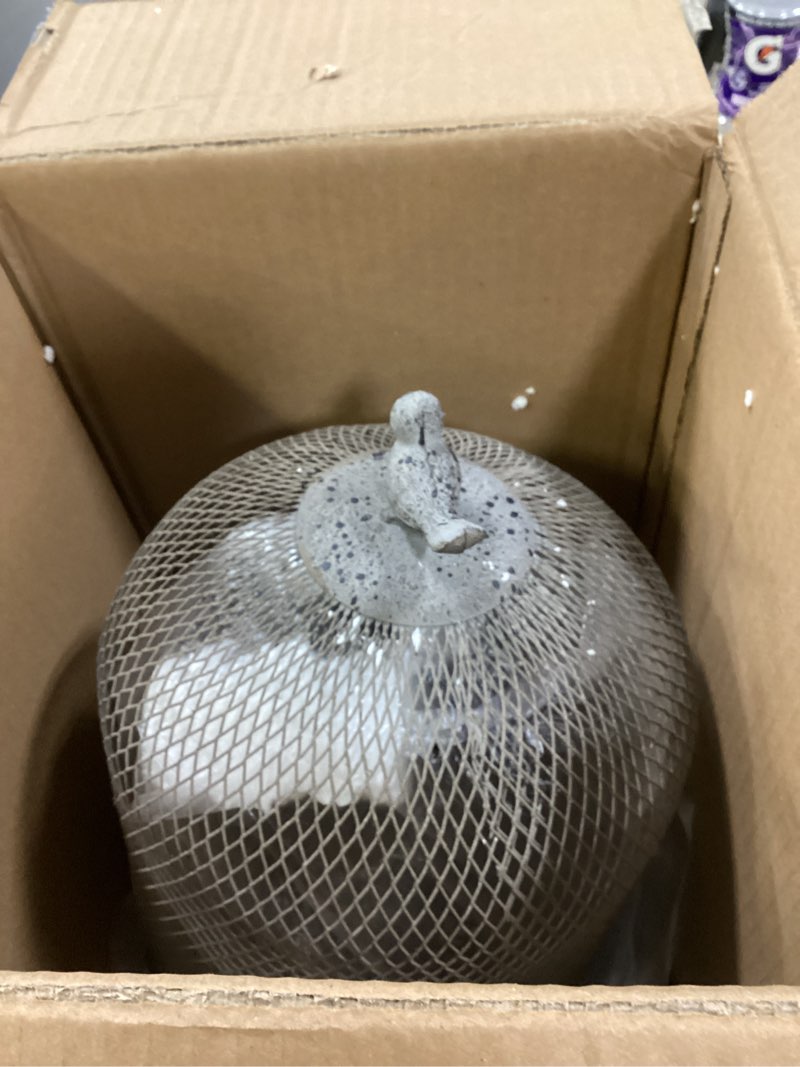 Condition photo showing As Is for Birdcage Candle Holder Antique Metal Bird Cages Decor, Vintage Lantern Centerpiece for Wedding Home Table Decorative, Iron Candleholder Set of 2 (12.9" & 10.7")