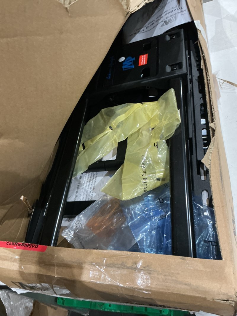 Condition photo showing As Is for mounting dream tv wall mount tv bracket for most 42-90 inch tv, pre-assembled full motion tv mount with articulating arms, max vesa 800x400mm 132 lbs. loading, fits 16", 18", 24" studs, md2298-xl