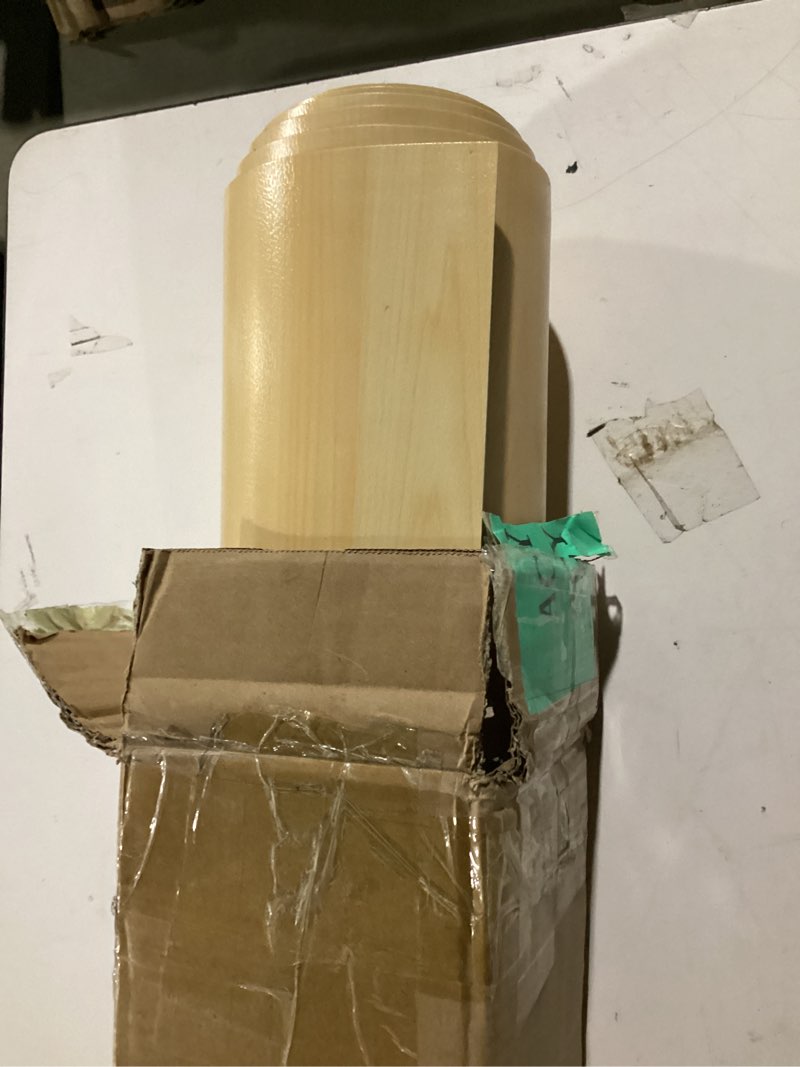 Condition photo showing Good Condition for edge supply maple wood veneer sheet flat cut, 24” x 48”, non glued, 10 mil paper back, “a” grade veneer face – easy to apply maple veneer sheet – veneer sheets for restoration of furniture 24” x 48” maple f/c 1