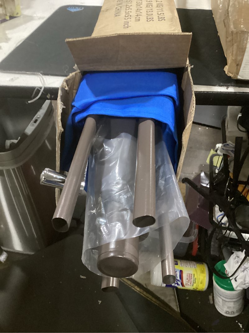 Condition photo showing Good Condition for areshark 6.5' x 10' rectangular patio umbrellas for outdoor, outdoor table umbrella, large outdoor patio umbrellas with 6 sturdy ribs for pool, garden, deck & market (royal blue) royal blue 6.5x10ft