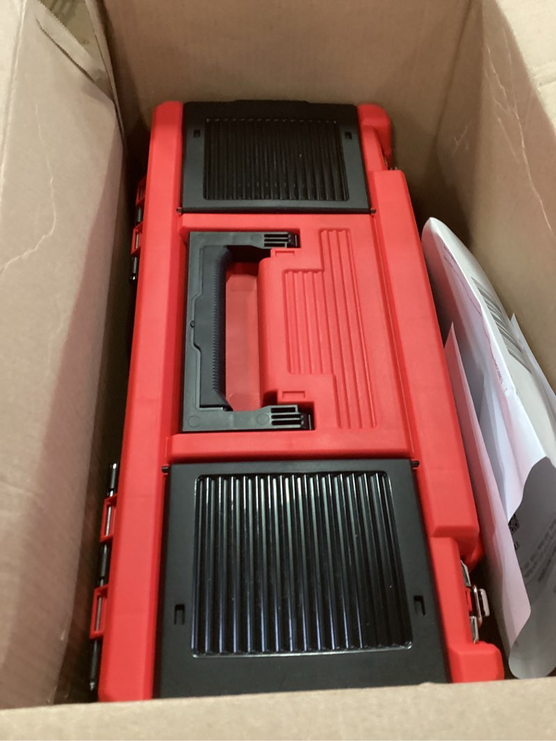 Condition photo showing Good Condition for CRAFTSMAN Tool Box, Lockable, 16 in., Red/Black (CMST16901) 16 inches