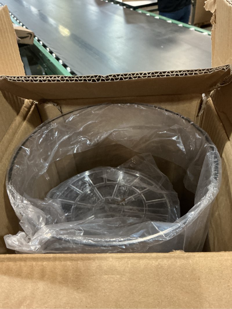 Condition photo showing New/Like New for Extra Large Acrylic Cylinder Clear Vase for Floor, Tall Big Wide Mouth Plastic Unbreakable Hurricane Flower Vases of 3 for Home Decor (D 8" X H 19.7", D 6", D 4.8" + 2 Holder) D 8" X H 19.7" Clear