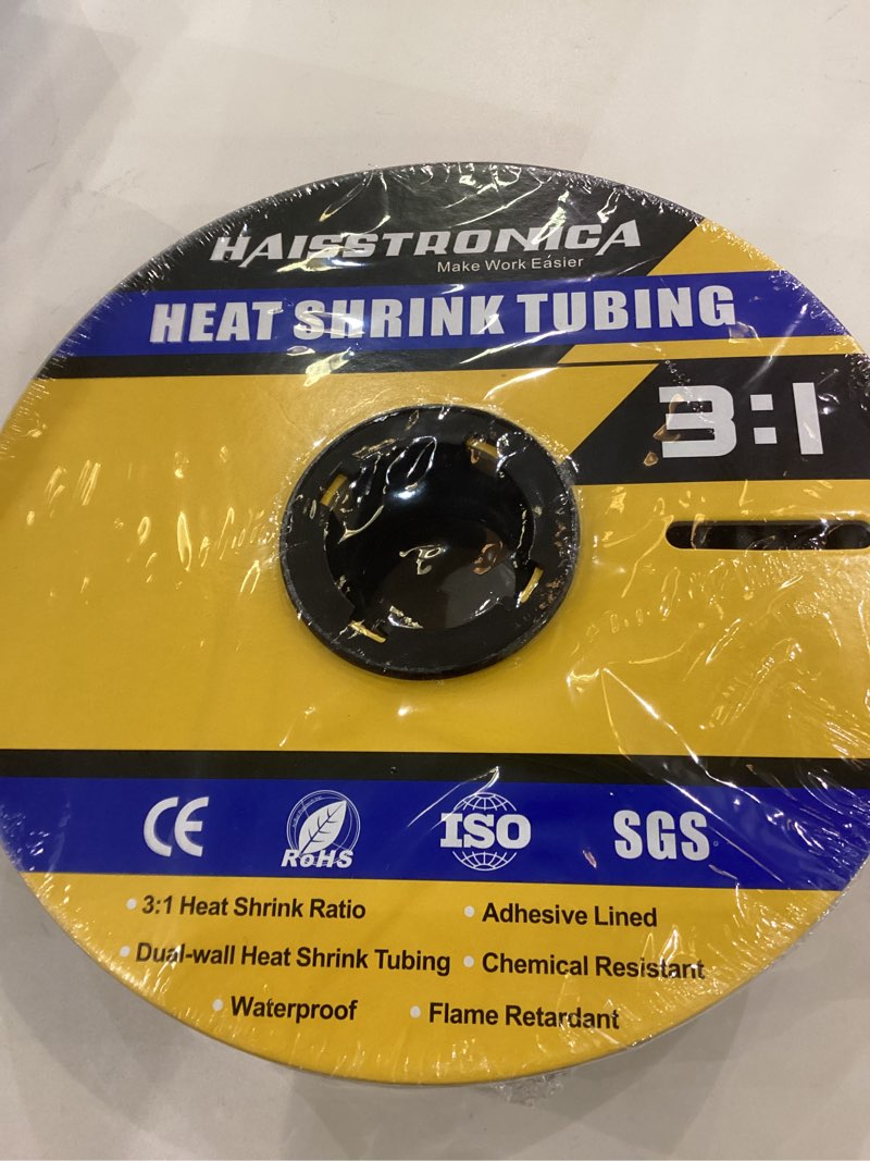 Condition photo showing New/Like New for haisstronica 3:1 Heat Shrink Tubing, Shrink Ratio Adhesive Lined Marine Grade Heat Shrink Tube for Home, Automotive and Industrial (Black) 65FT 1/4inch Black 1/4inch
