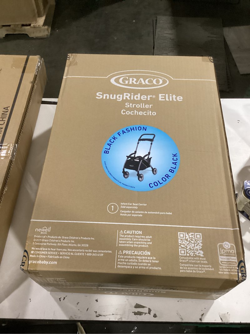 Condition photo showing New/Like New for Graco SnugRider Elite Car Seat Carrier, Lightweight Frame, Travel Stroller Accepts any Graco SnugRide Infant Car Seat, Black