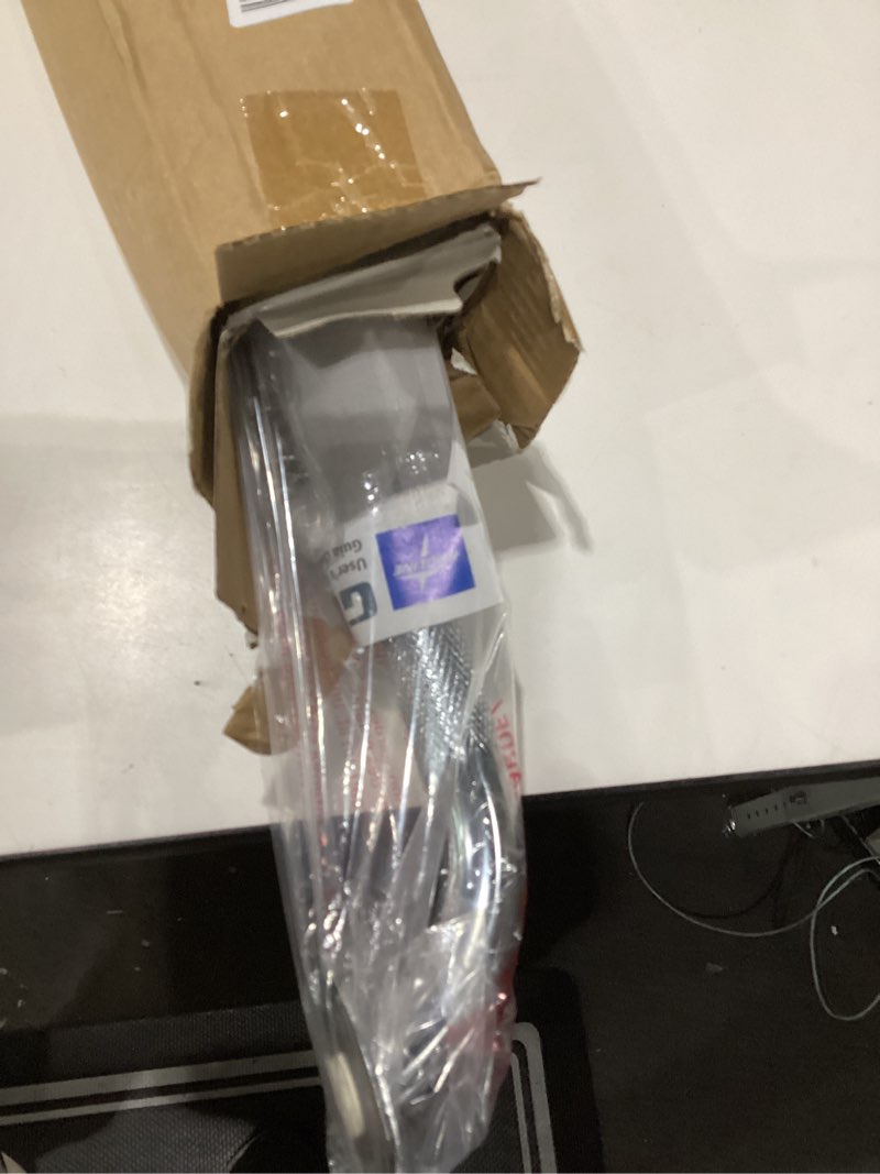 Condition photo showing New/Like New for medline knurled chrome 18” grab bar for shower & bathtub, independence & ease of movement — for elderly, handicapped or seniors, 300 lb. capacity, 1 bar 18"