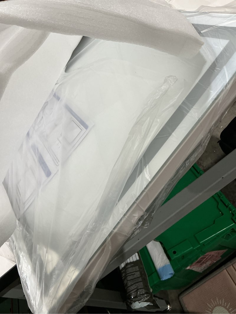 Condition photo showing Good Condition for fennio 23" x 18" vanity mirror with lights?led makeup mirror?hollywood mirror with 3 color modes & adjustable brightness?vanity mirror square white white 23"l x 18"w