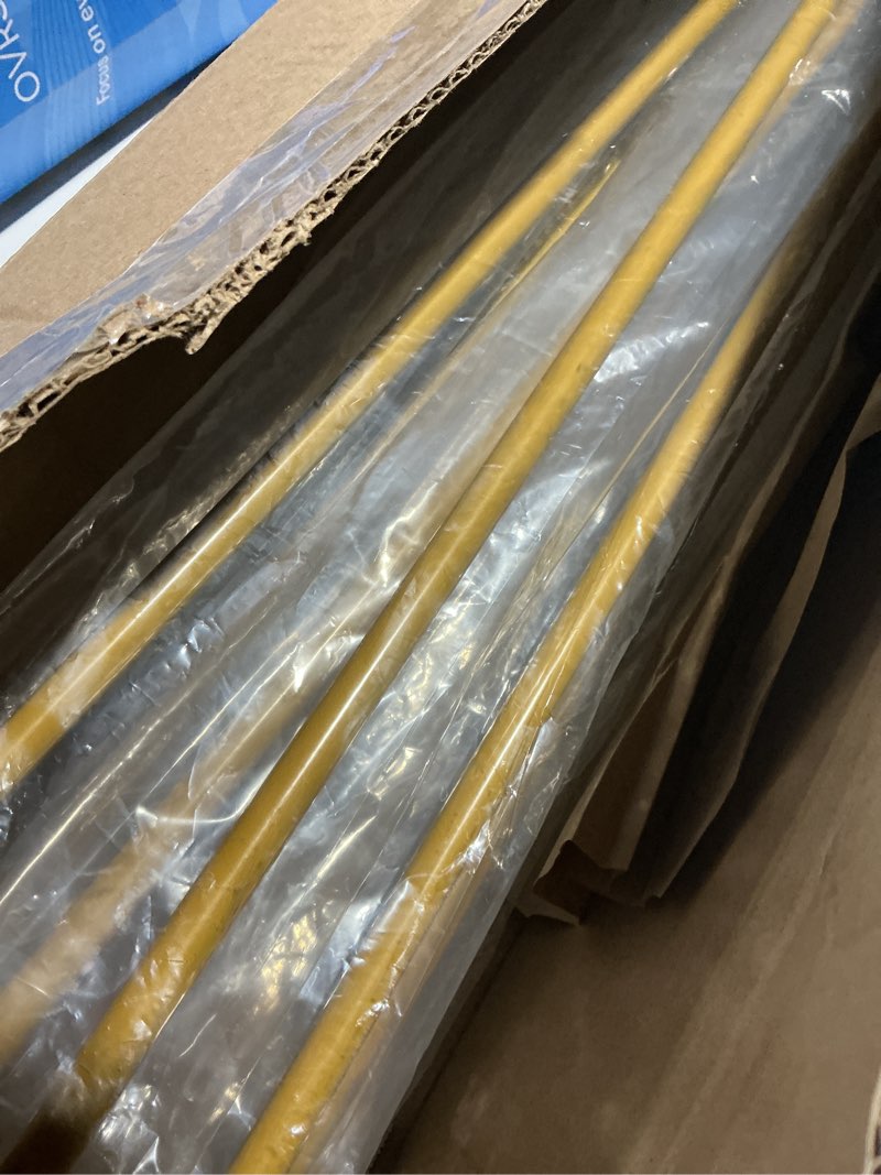 Condition photo showing Good Condition for Osring 30 Inch Hairpin Table Legs with 1/2" Dia 3-Rods, Heavy Duty Metal Hairpin Furniture Leg for Coffee Table and Patio Bench, Gold Hairpin Feet with Floor Protectors for Home DIY Project, 4 Pack