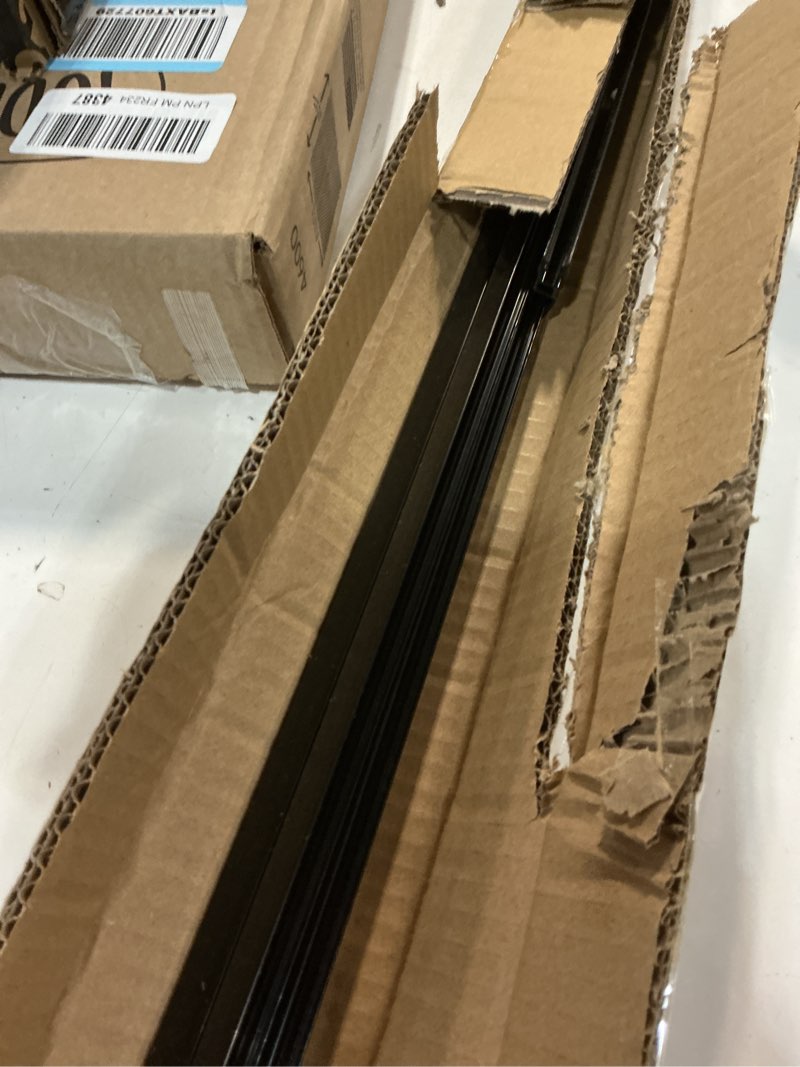 Condition photo showing New/Like New for Landical 2 Pcs PVC Piano Style Living Hinge 39.37 Inch Each PVC Living Hinge for DIY 3-5mm Glass Acrylic and More Material Replacement Repair, No Screws or Glue (Black)