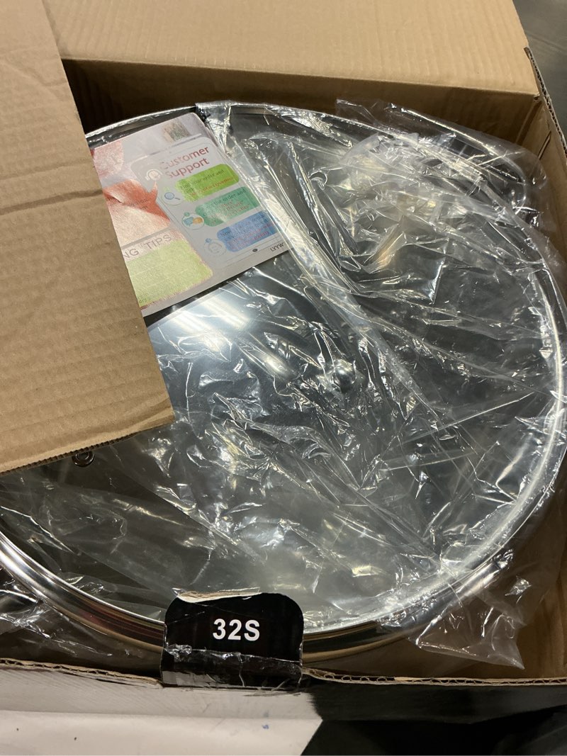 Condition photo showing New/Like New for teamfar 20qt stock pot, stainless steel stockpot large induction cooking pot with lid & tri-ply bottom, for soup seafood cooking, sauce canning, non toxic & heavy duty, various stovetops suitable 20 quarts