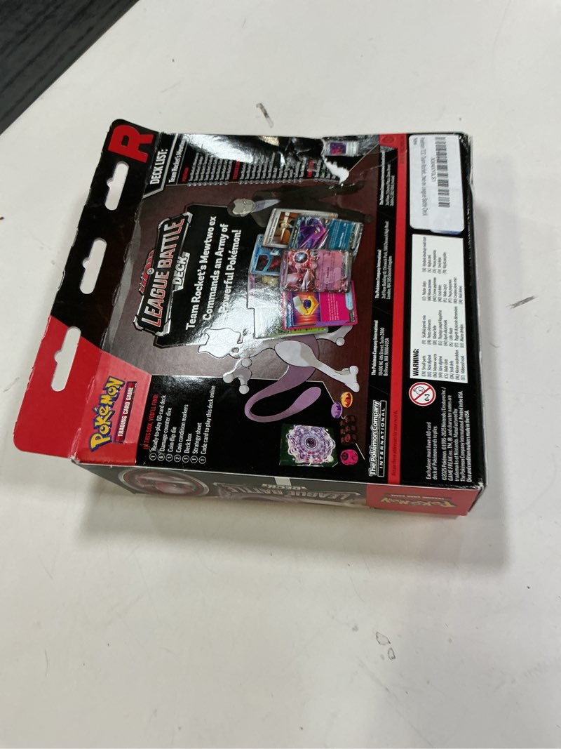 Condition photo showing New/Like New for Pokémon TCG: Team Rocket’s Mewtwo ex League Battle Deck
