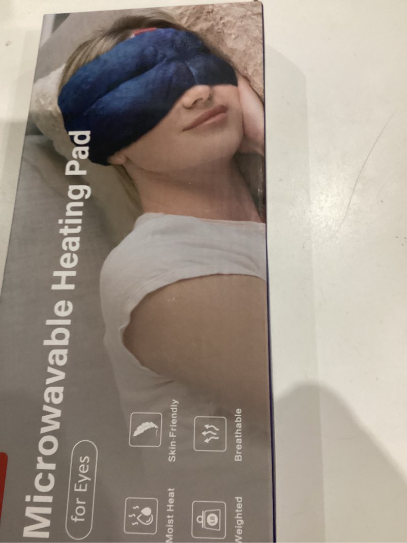Condition photo showing New/Like New for comfytemp heated eye sleep mask for dry eyes, fsa eligible, microwavable moist heating pad for stye, dark circle, steam warm compress sleeping face mask, hsa store, get well gift - not washable