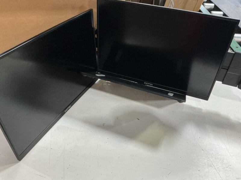 Condition photo showing Good Condition for depgi 14" laptop screen extender built-in cooler, 1200p fhd one cable connect portable triple monitor, dual screen monitor fits 13"-17.3" laptop with stand for macos/windows 14’’ dual laptop screen extender built-in fan