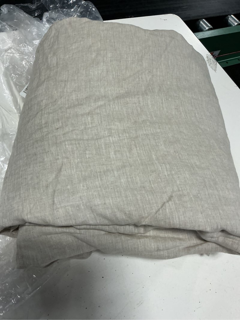 Condition photo showing Good Condition for european linen true blackout curtain, 96x96, flax ( of 1 