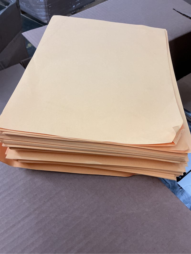 Condition photo showing As Is for stack of yellow copy printer office paper