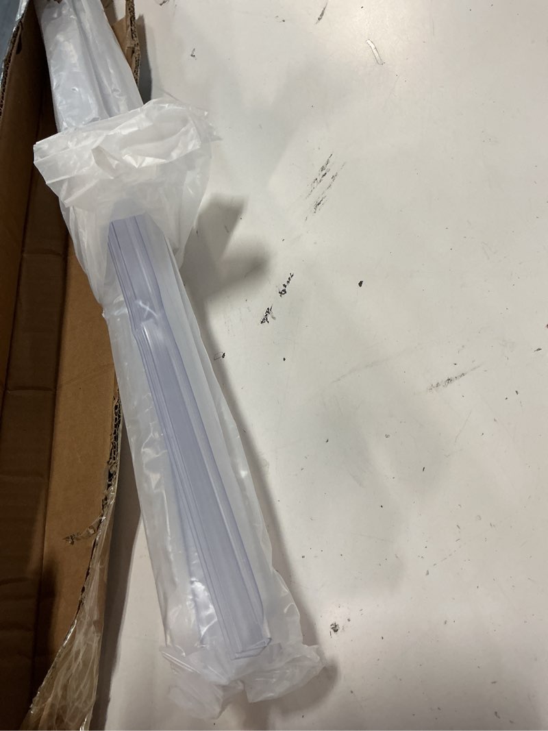Condition photo showing As Is for frienda 4 pcs shower door bottom seal 3/16" x 36'' clear pvc glass door sweep shower frameless seal strip for replacement stopping leaks and creating water barrier 3/16 inch bottom seal 4