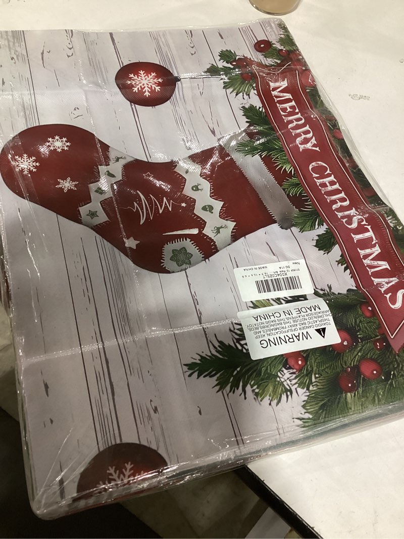 Condition photo showing New/Like New for STYPOP 12 Pack 17" Extra Large Christmas Gift Bags, Reusable Non-Woven Christmas Tote Bags with Handles, Perfect for Gift Wrap/Party Favor Supplies, 16.9 * 12.6 * 6.8"