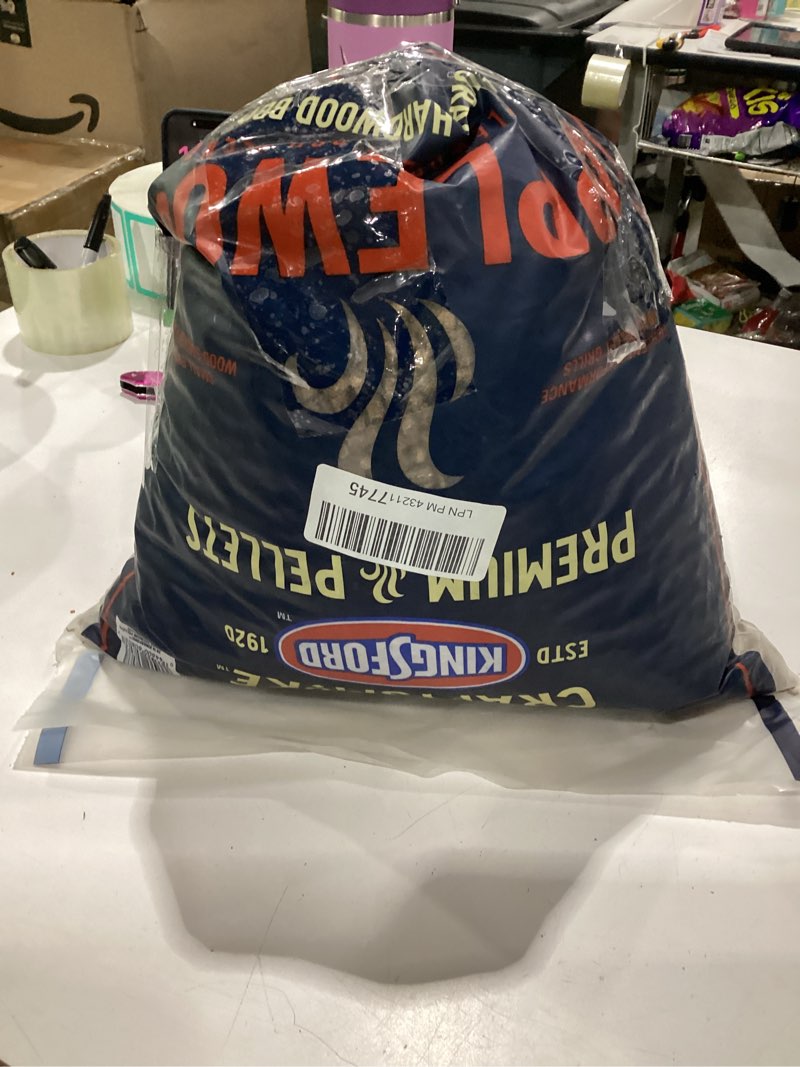 Condition photo showing As Is for kingsford craftsmoke premium grilling wood pellets, applewood bbq pellets for grilling, 100% natural hardwood, 20 pounds