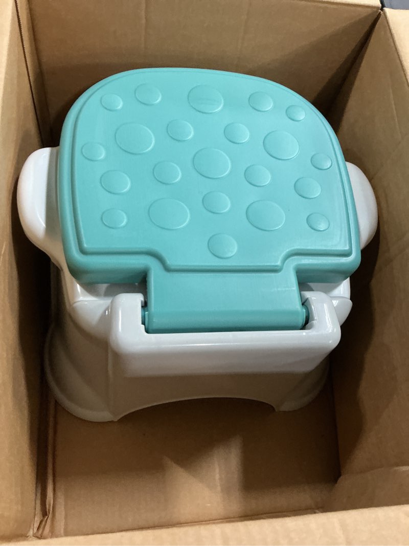 Condition photo showing As Is for fisher-price™ 3-in-1 toddler toilet training potty chair and step stool, with removable toilet ring