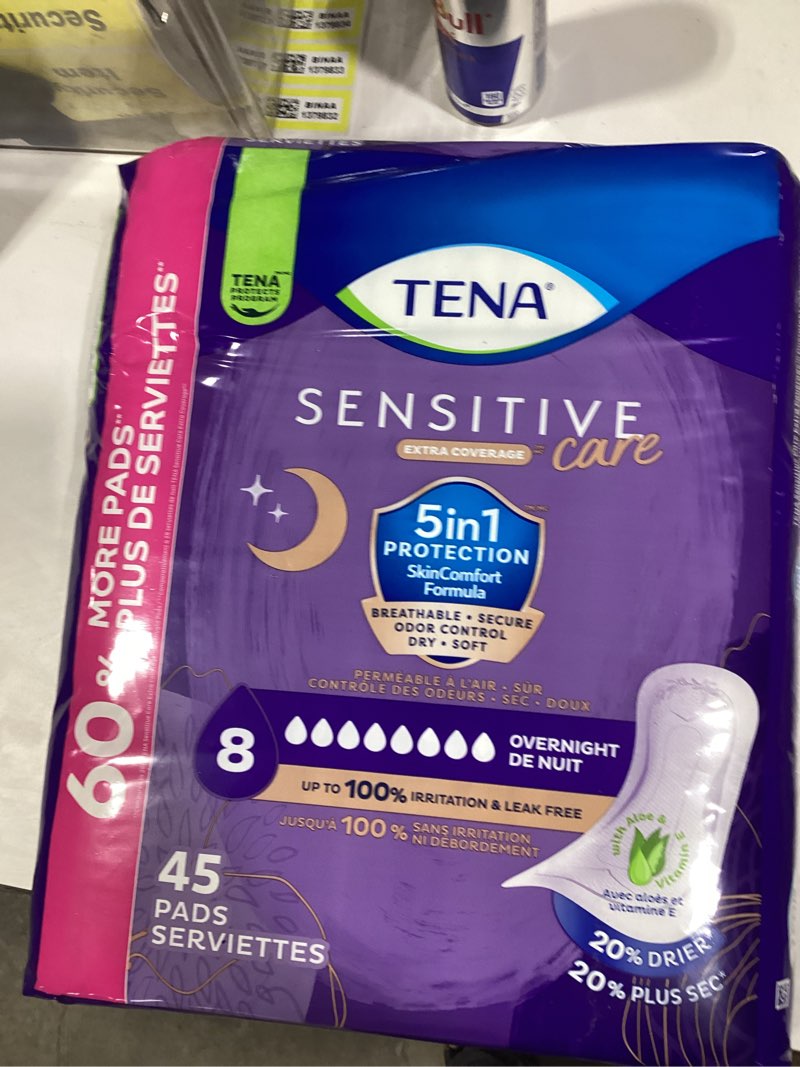 Condition photo showing New/Like New for TENA Intimates Overnight Pad, 45 Count