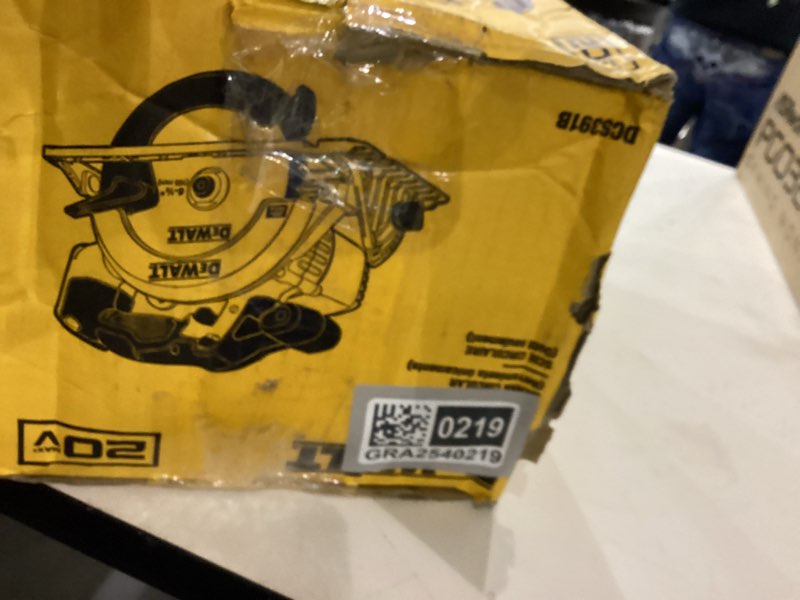 Condition photo showing As Is for Saw