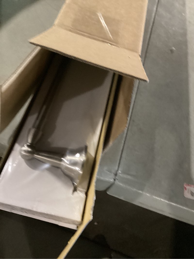 Condition photo showing New/Like New for Moen DN6824BN Sage 24-Inch Wall Mount Bathroom Single Bar Towel Bar, Brushed Nickel Brushed Nickel 24 Inch 24" Towel Bar