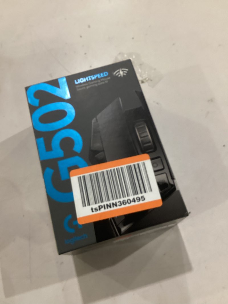 Condition photo showing As Is for logitech g502 lightspeed wireless gaming mouse with hero 25k sensor, powerplay compatible, tunable weights and lightsync rgb - black black wireless mouse