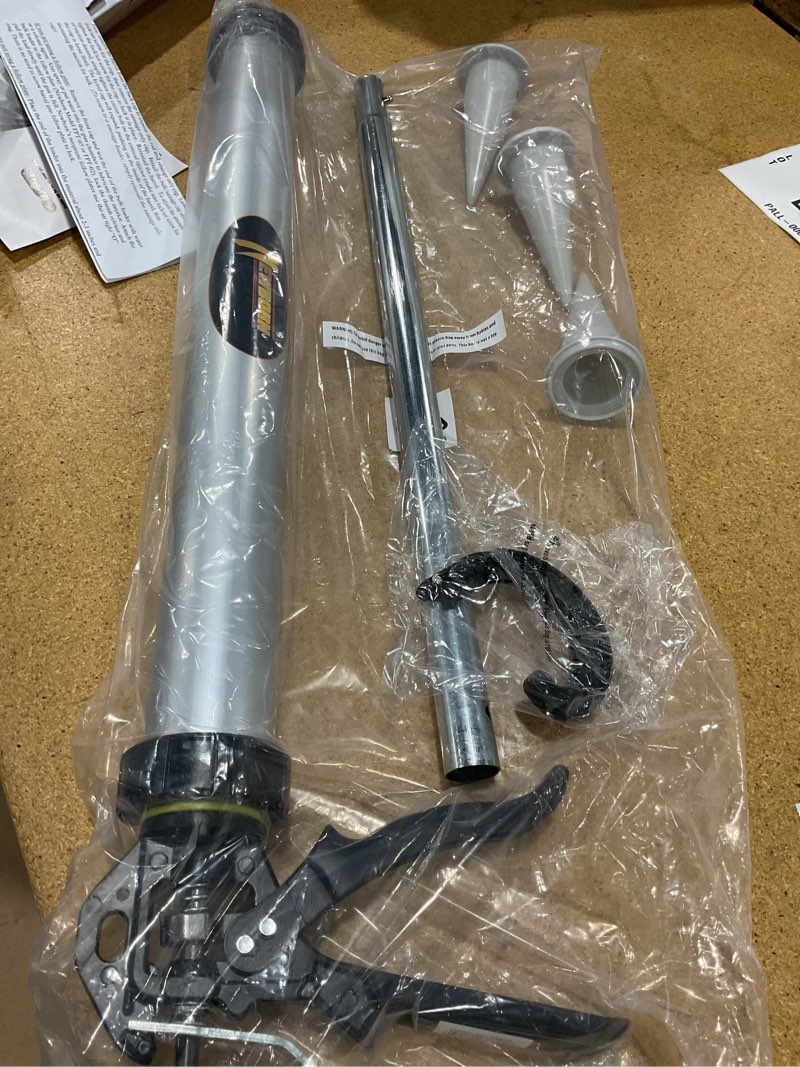 Condition photo showing New/Like New for newborn 634-al sausage/bulk/cartridge smooth rod caulking gun, 10-30 oz. sausage