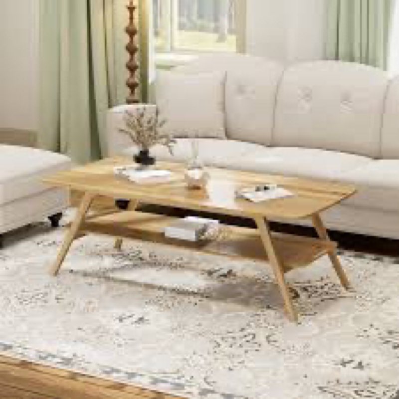 latisia 41\\\" wide solid wood coffee table