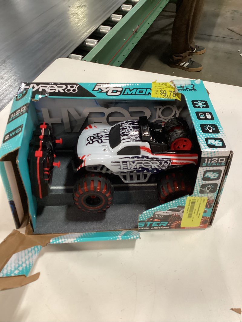 Condition photo showing Good Condition for the hyper toy company rc monster is a 1:20 scale remote-control monster truck