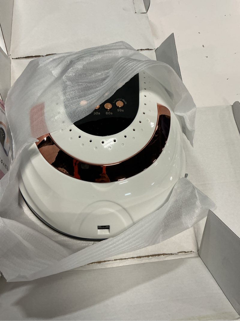 Condition photo showing Good Condition for 268w uv led nail lamp, lke nail dryer for gel polish, 4 timers uv nail lamp professional nail light, 57pcs lamp beads and automatic sensor(white)
