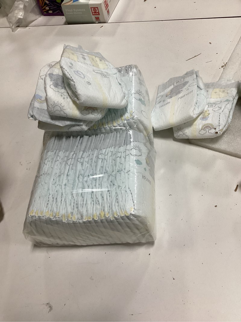 Condition photo showing As Is for ( incomplete) Pampers Baby Diapers - Swaddlers - Size 0, 31 Count, Ultra Absorbent Disposable Newborn Diaper Newborn 31