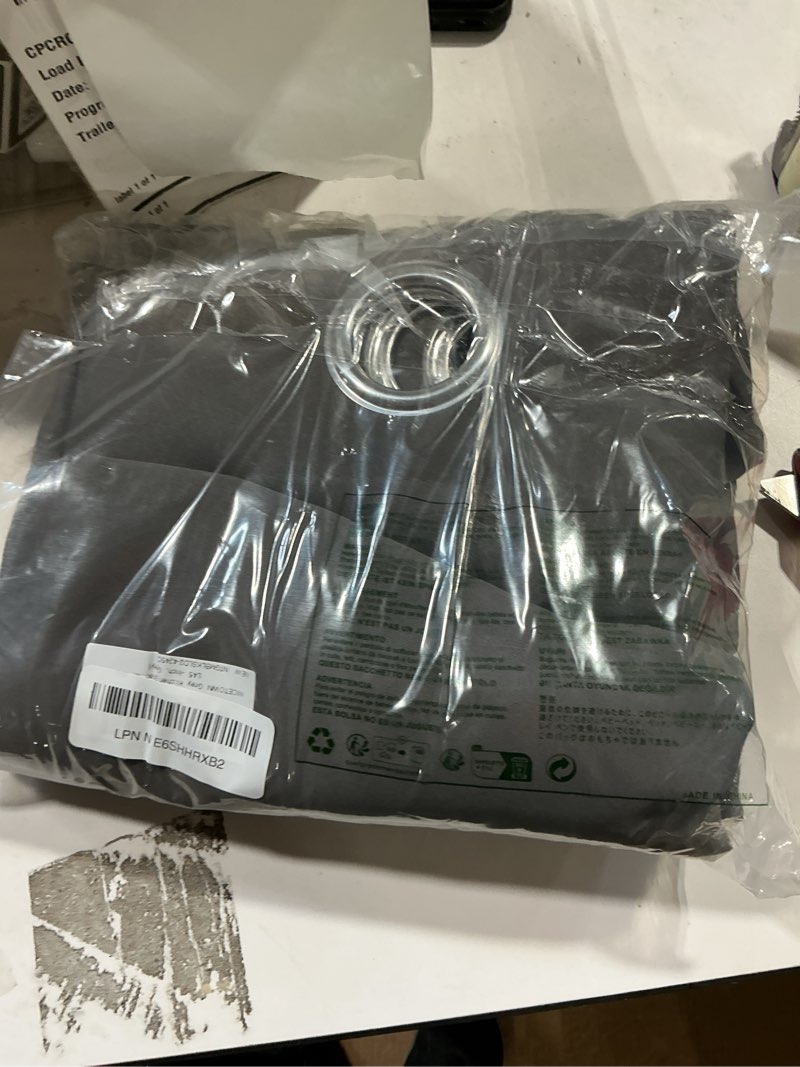 Condition photo showing Good Condition for nicetown grey kitchen blackout short curtain panels for bedroom, 45 inch long thermal insulated grommet top blackout draperies and drapes (2 panels, w42 x l45 -inch, grey) grey 42"w x 45"l (pack of 2)