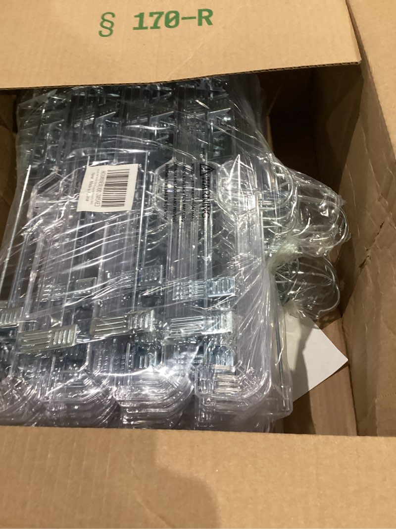 Condition photo showing New/Like New for HOUSE DAY Clear Pants Hangers with Clips 25 Pack, Non-Slip Skirt Hangers for Women, Upgraded Heavy Duty Plastic Clip Hanger for Pants, Trousers, Jeans, 14" Short Hanger, 360-Rotating Swivel Hook 25pcs