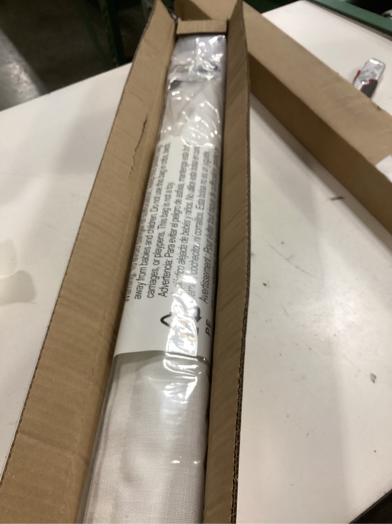 Condition photo showing New/Like New for lazblinds no tools no drill tdbu cordless roman shades for window, thermal insulated uv blocking, 100% blackout fabric blinds for bedroom & living room, 32" w x 64" h, blackout - white blackout - white 32"w x 64"h