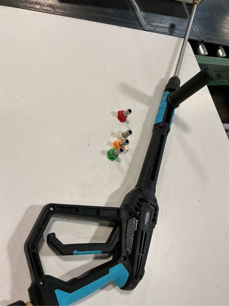 Condition photo showing As Is for surfacemaxx 1.67-ft up to 4500-psi plastic pressure washer spray gun kit