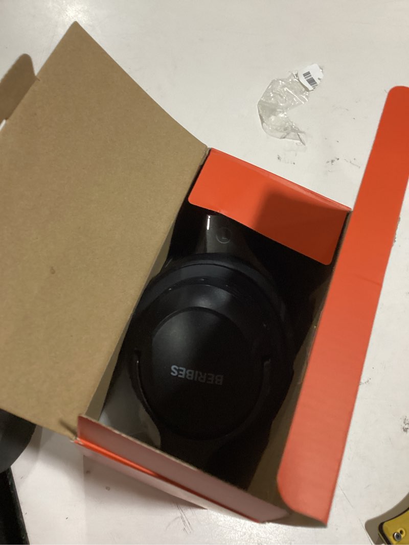 Condition photo showing Good Condition for beribes bluetooth headphones over ear, 65h playtime and 6 eq music modes wireless headphones with microphone, hifi stereo foldable lightweight headset, deep bass for home office cellphone pc ect. black