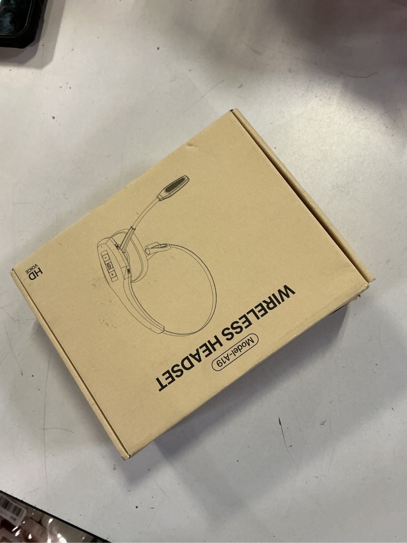 Condition photo showing New/Like New for Trucker Bluetooth Headset, Wireless Headset with Mic, Bluetooth Headsets with Dual Noise Cancelling Microphone & Mute Button, 55Hrs Working Time PC Headsets for Cell Phones, Computer, Truck Driver Black