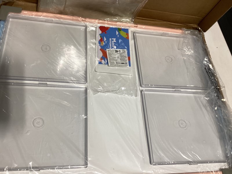 Condition photo showing Good Condition for mobipuzz 1000 pieces puzzle board 3-in-1 double-sided & rotating & tilting, plastic puzzle table with sorting boxes and pvc cover, portable lazy susan jigsaw puzzle board for adults, blue pink blue pink small-1000pcs