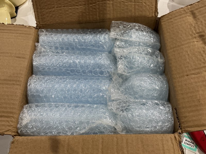 Condition photo showing Good Condition for 18 pcs blue pillar candles bulk set?hurricane candles?3 different lengths (6 each)?dripless unscented smokeless?gives you a better atmosphere when organizing wedding or event party. blue 18